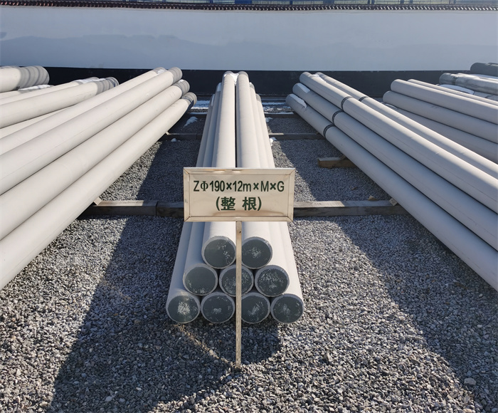 榆林190×12米钢筋混凝土水泥电线杆